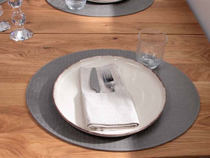 Limpagem oval de tampa // Padrão de mangueira cinza Pu - Hard