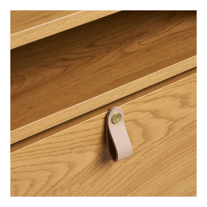 Gabinete de sapatos Barco - Gabinete de sapato, Oak Wood Look 62x26x118 cm