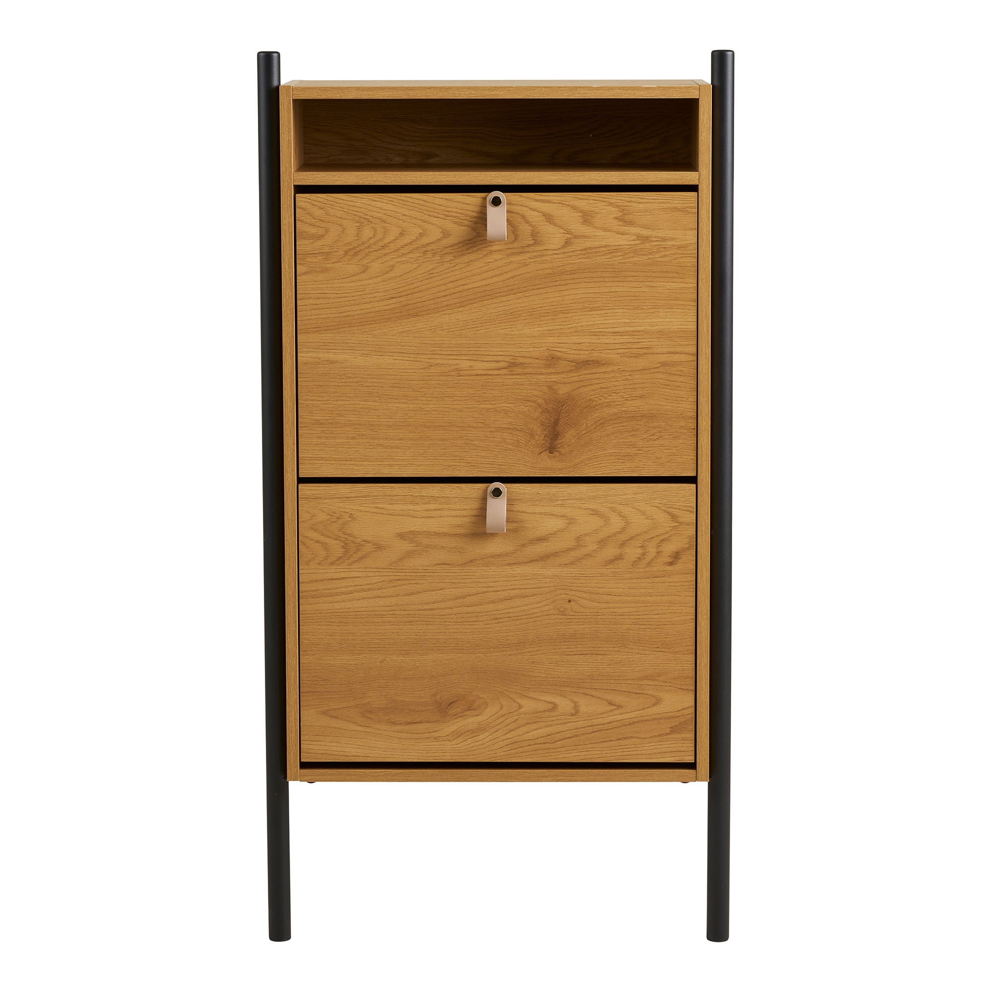 Gabinete de sapatos Barco - Gabinete de sapato, Oak Wood Look 62x26x118 cm