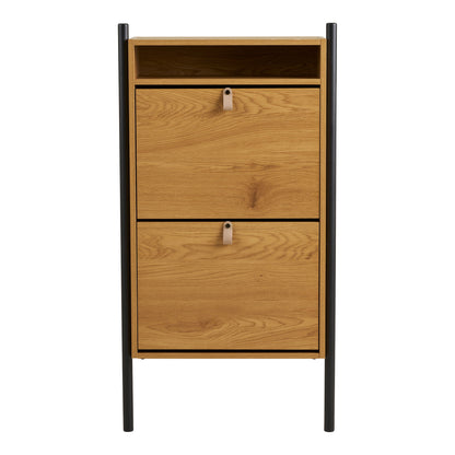 Gabinete de sapatos Barco - Gabinete de sapato, Oak Wood Look 62x26x118 cm
