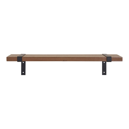 Prateleira de parede, ashphins, metal, natureza, preto&lt;br&gt;50x15x10 cm