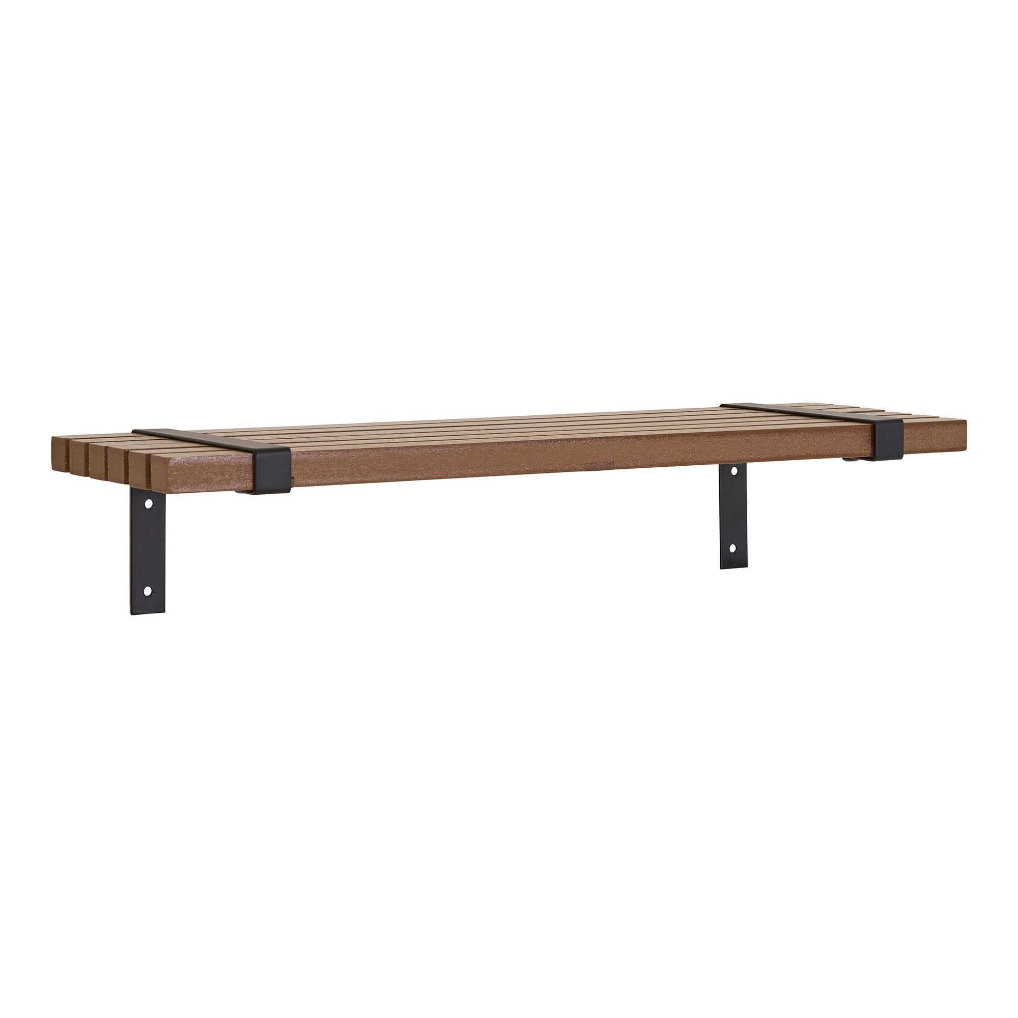 Prateleira de parede, ashphins, metal, natureza, preto&lt;br&gt;50x15x10 cm