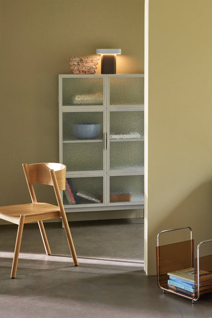 Cadeira de Jantar Oblíqua Natural - 55x51xh80cm