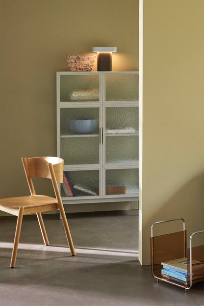 Cadeira de Jantar Oblíqua Natural - 55x51xh80cm