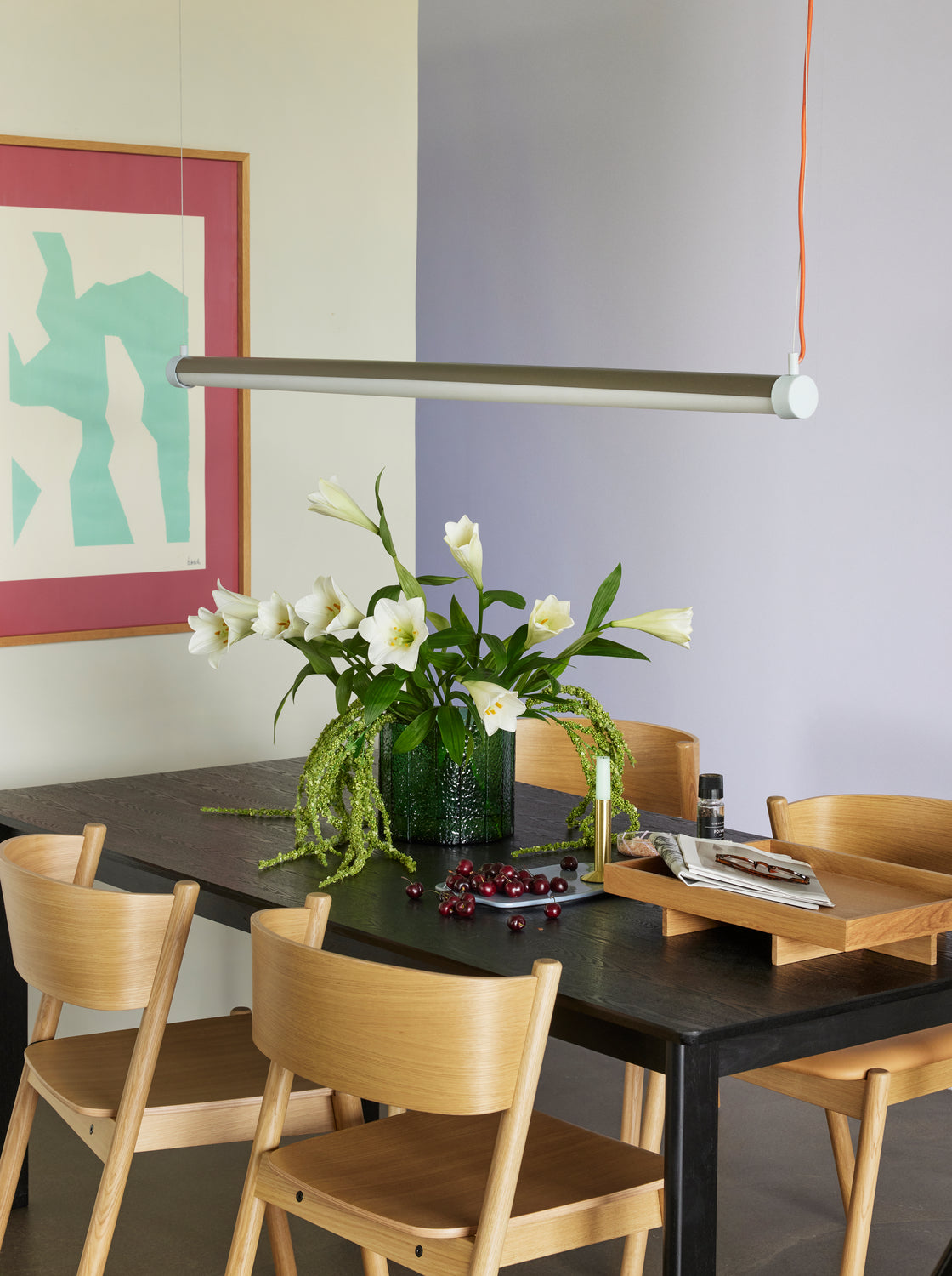 Cadeira de Jantar Oblíqua Natural - 55x51xh80cm