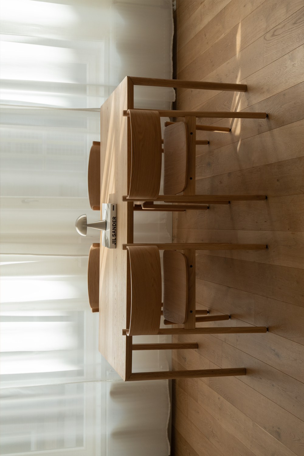 Cadeira de Jantar Oblíqua Natural - 55x51xh80cm