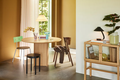 Cadeira de Jantar Oblíqua Marrom - 55x51xh80cm