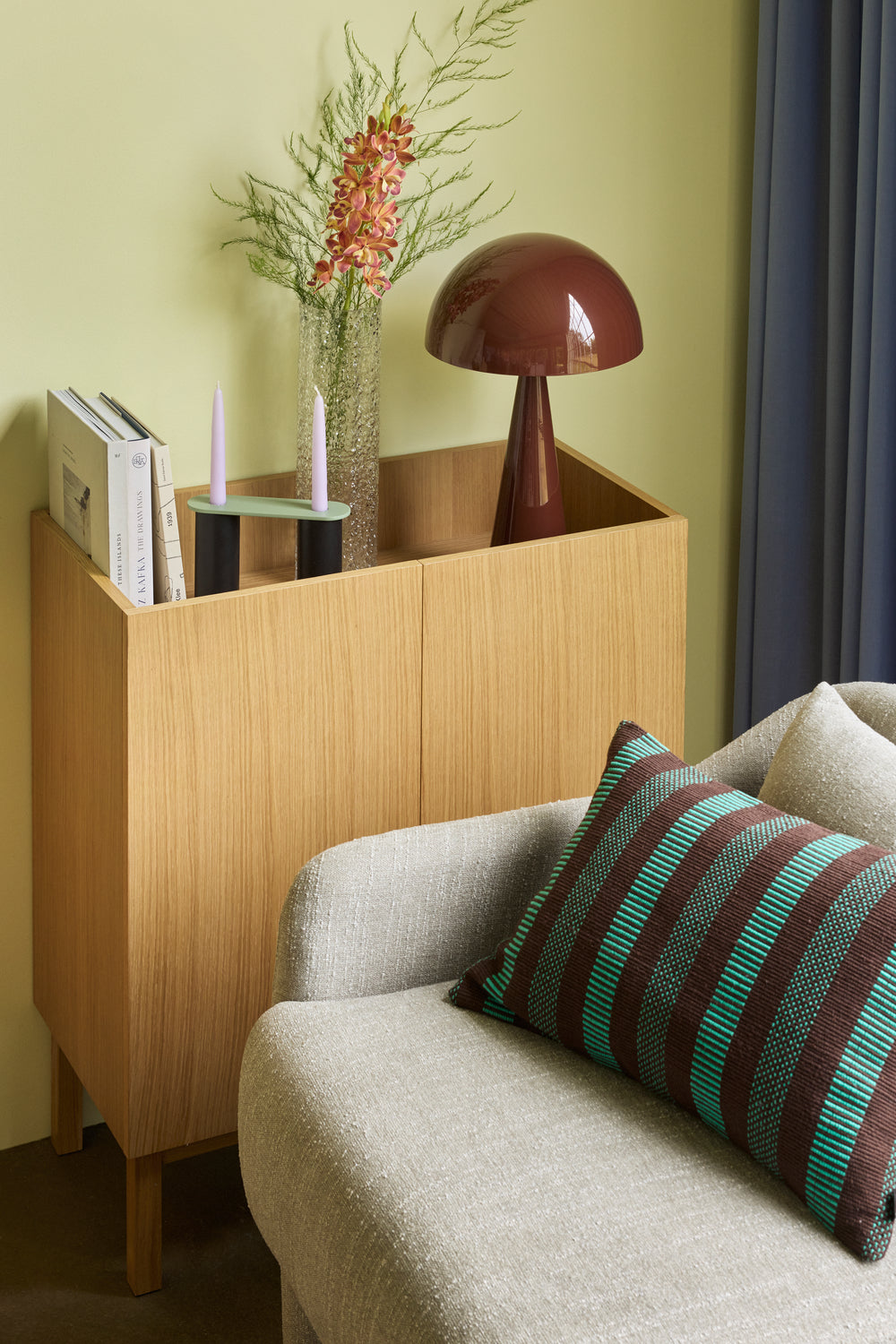 Sofá Elegance Verde claro - 224x73xH74