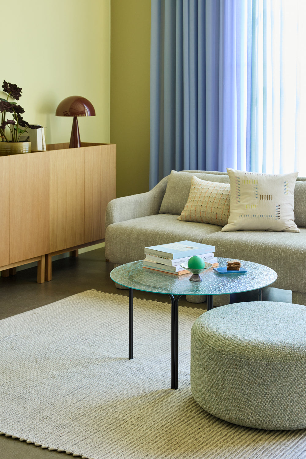 Sofá Elegance Verde claro - 224x73xH74