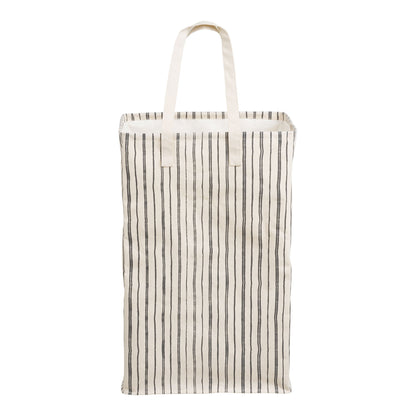 Cesta de lavanderia Argos - cesta de lavanderia, tecido, bege/preto 38x28x58 cm