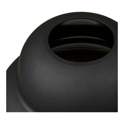 Vaso - vaso, vidro bucal da boca, preto Ø21x20 cm