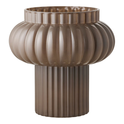 Vaso - vaso, vidro bocado, marrom Ø27x27 cm
