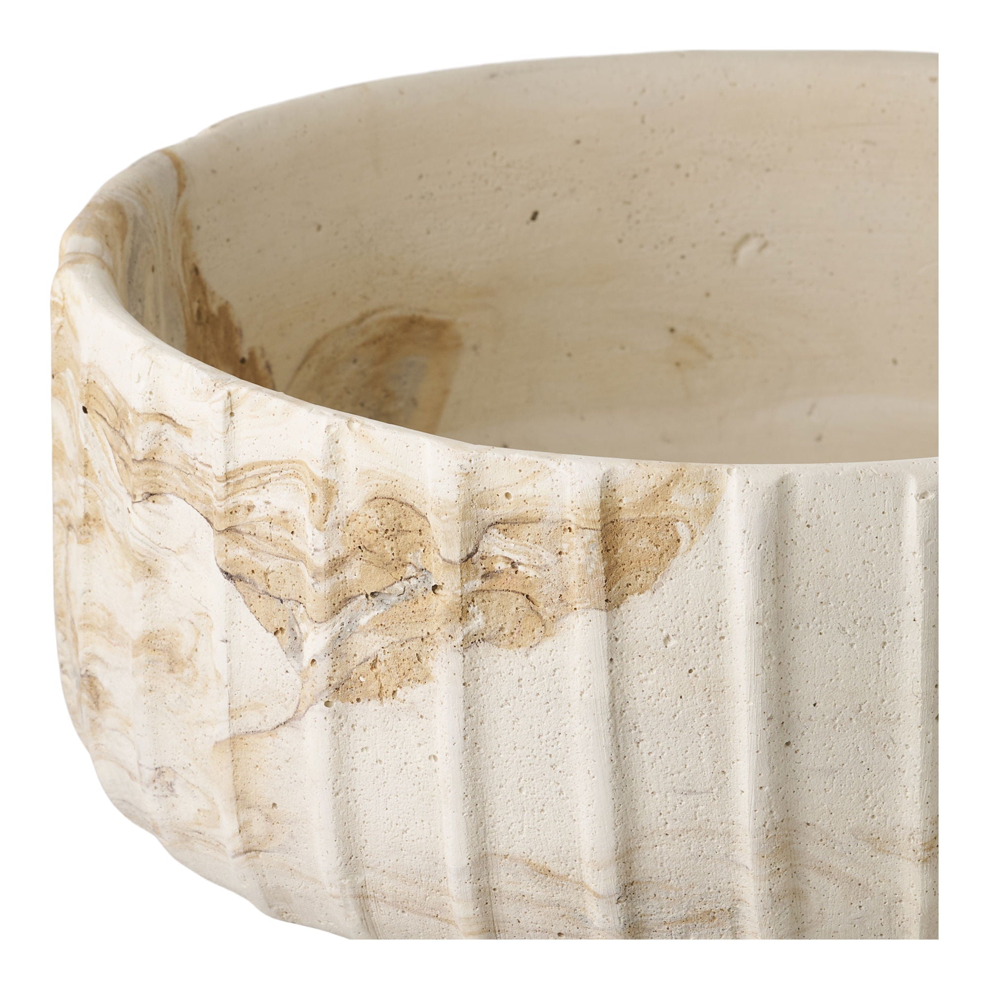 Vaso - vaso, cimento, marrom/bege Ø20.5x18,5 cm