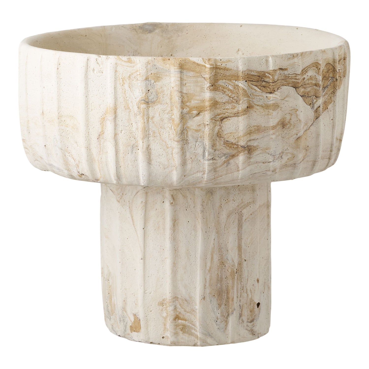 Vaso - vaso, cimento, marrom/bege Ø20.5x18,5 cm