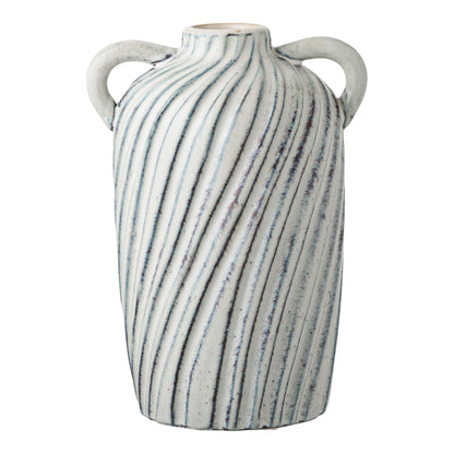 Vaso - vaso, cerâmica, azul 15,5x14x22 cm