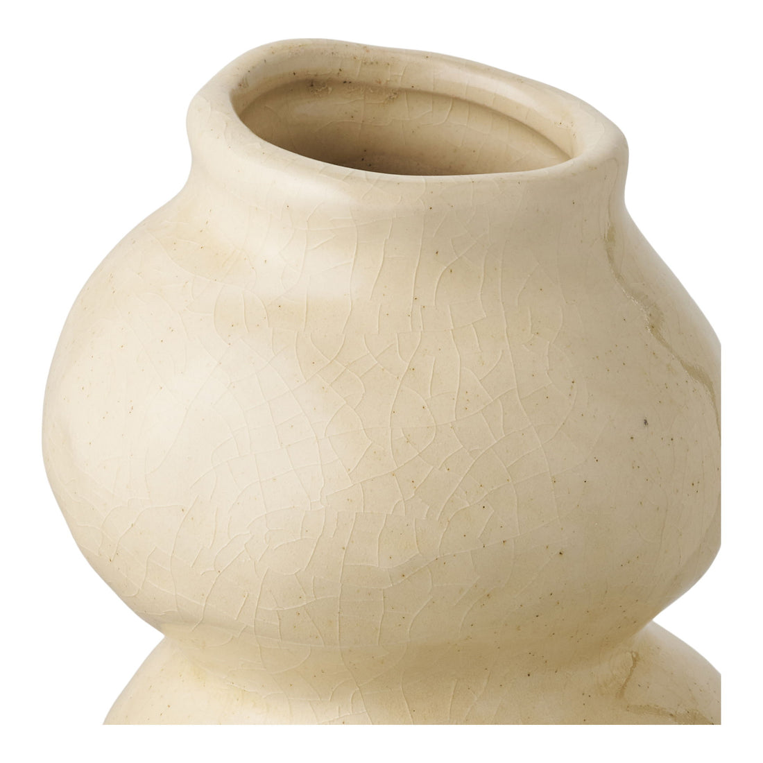 Vaso - vaso, cerâmica, bege Ø10.10.5x19.5 cm