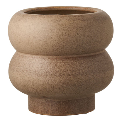 Pote de ervas - Pote de ervas, cerâmica, marrom Ø19x17,5 cm