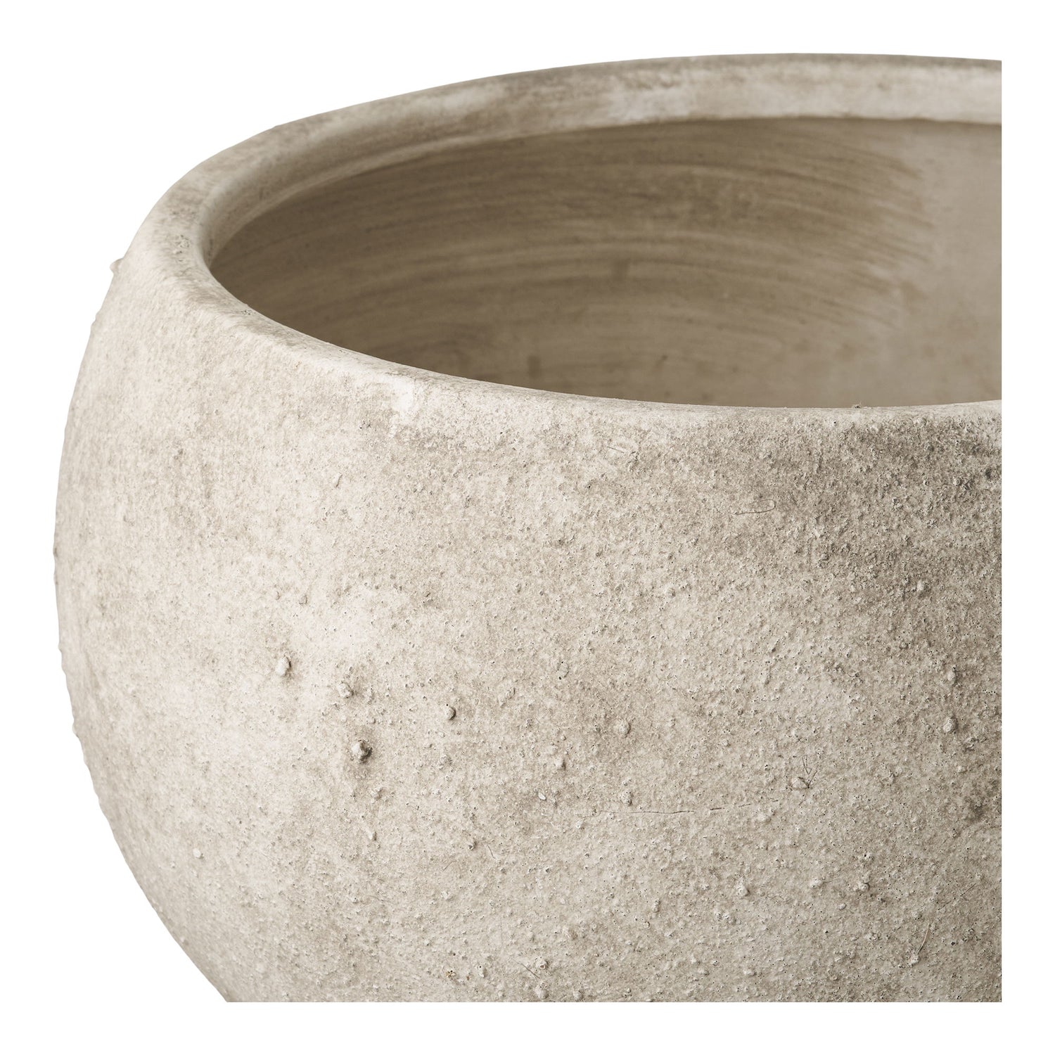 Pote de ervas - panela de ervas, cerâmica, cinza, Ø26x19.5 cm