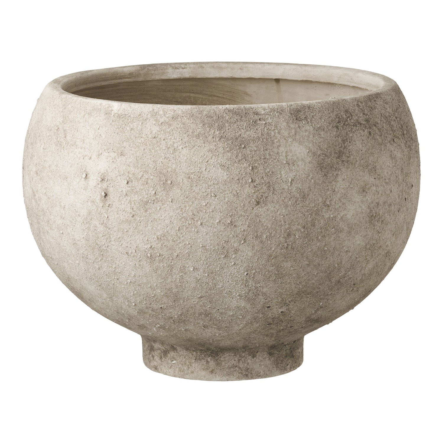 Pote de ervas - panela de ervas, cerâmica, cinza, Ø26x19.5 cm