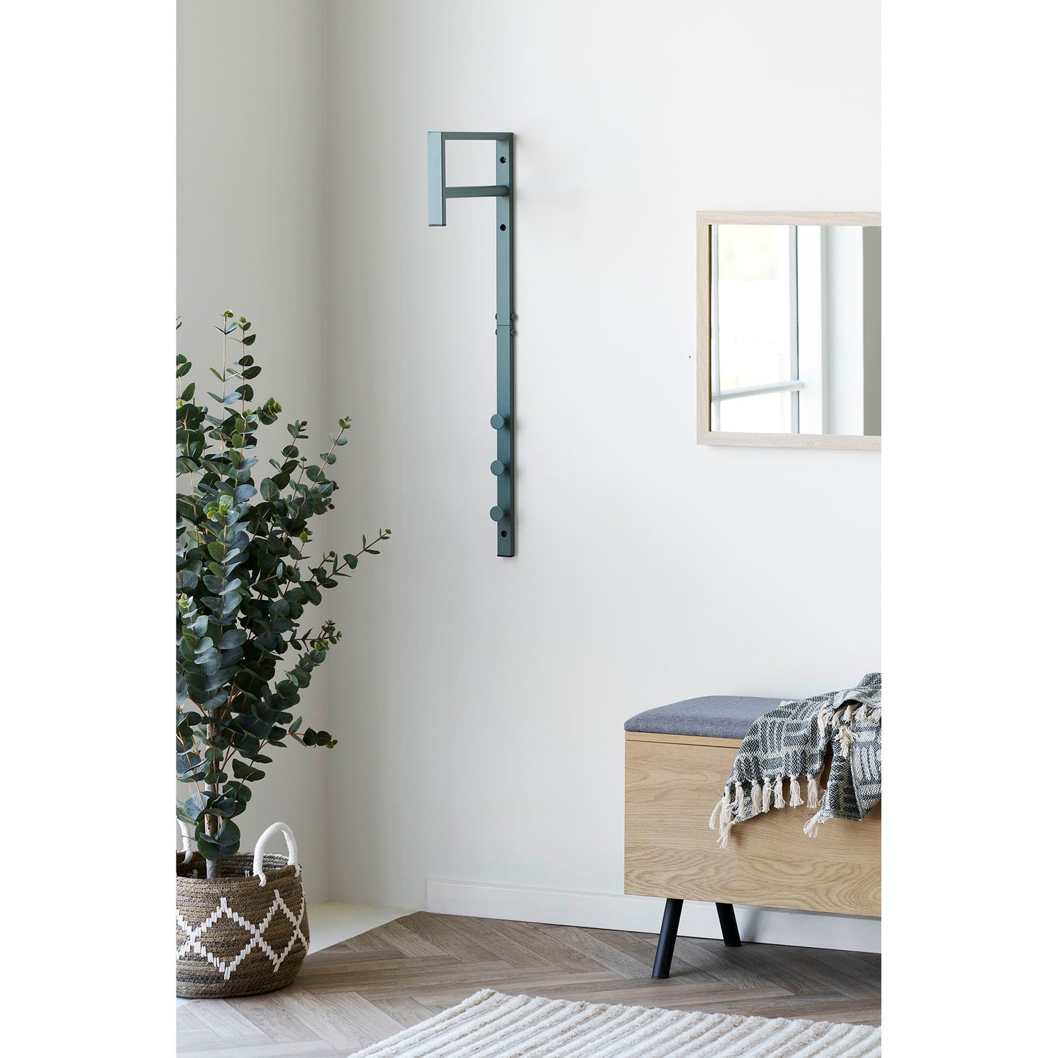 Rack de roupas Trento - Racking Rack, metal, verde 3x30x82 cm