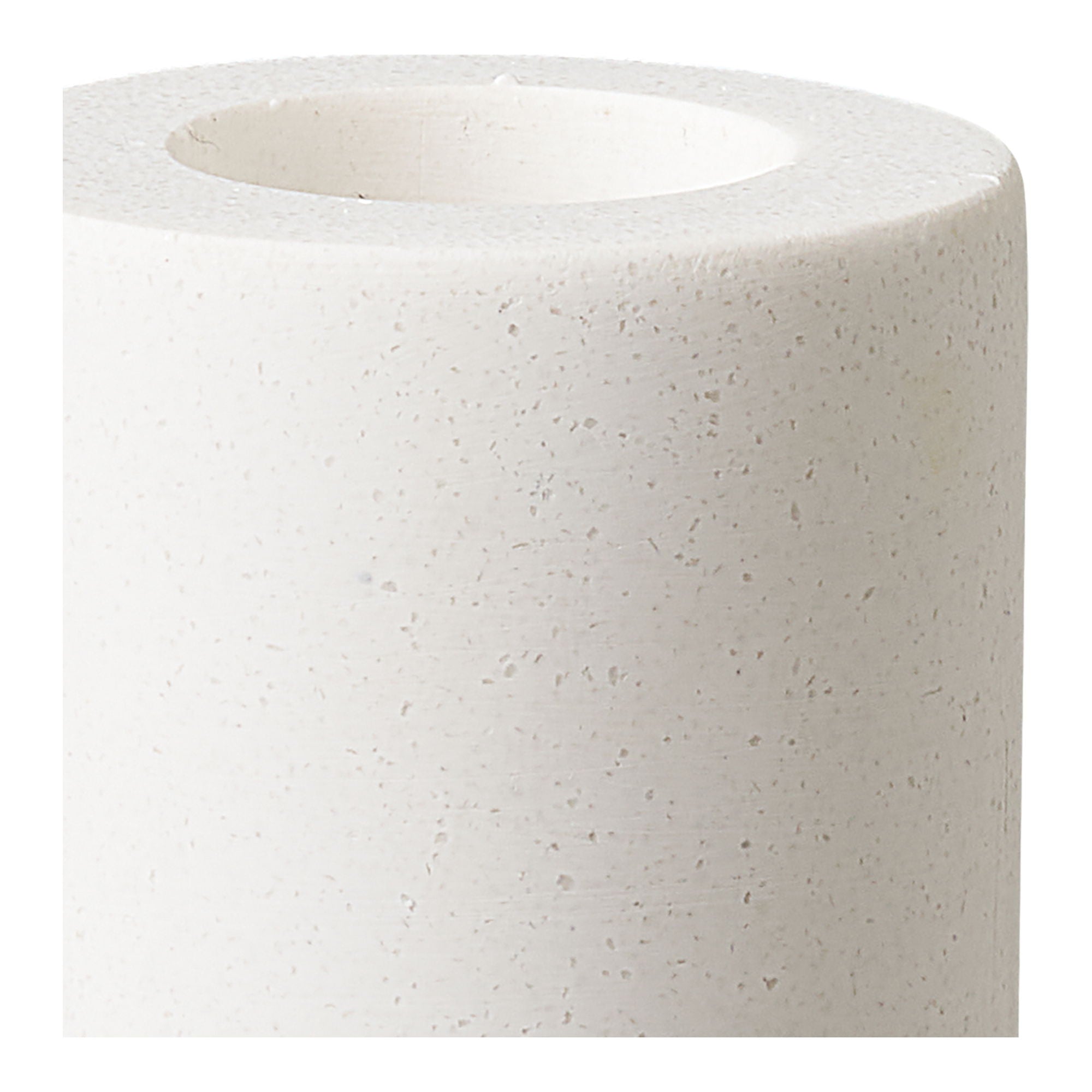 Candlestick - Candlesticks, calcário, conjunto branco de 2