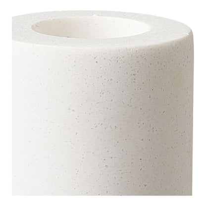 Candlestick - Candlesticks, calcário, conjunto branco de 2