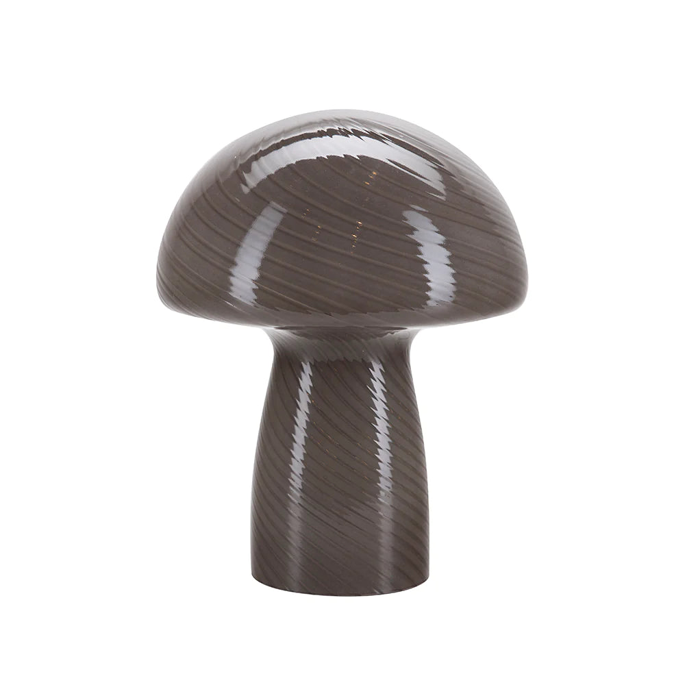 Bahne - Svampelampe / Mushroom bordlampe, mørkegrå - H32 cm.