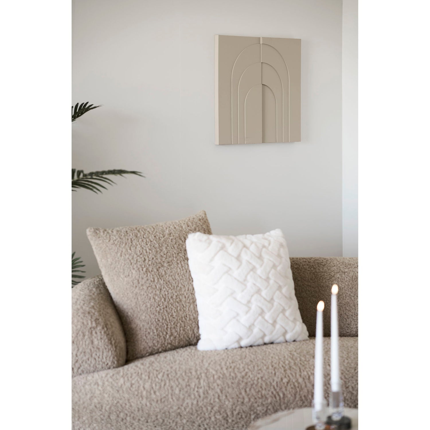 Decoração de parede INA - decoração de parede, bege 60x60 cm