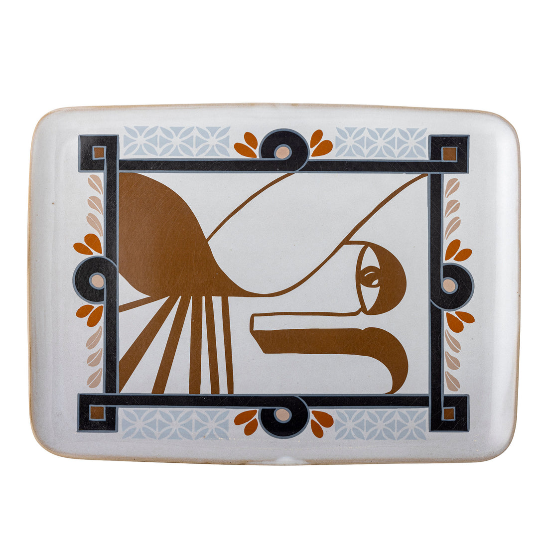 Bloomingville Rudaur servindo comida, azul, grés