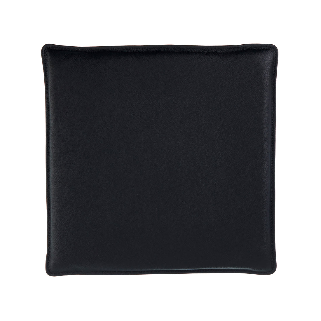 Almofada Universal 40x40 cm em couro preto sem botões