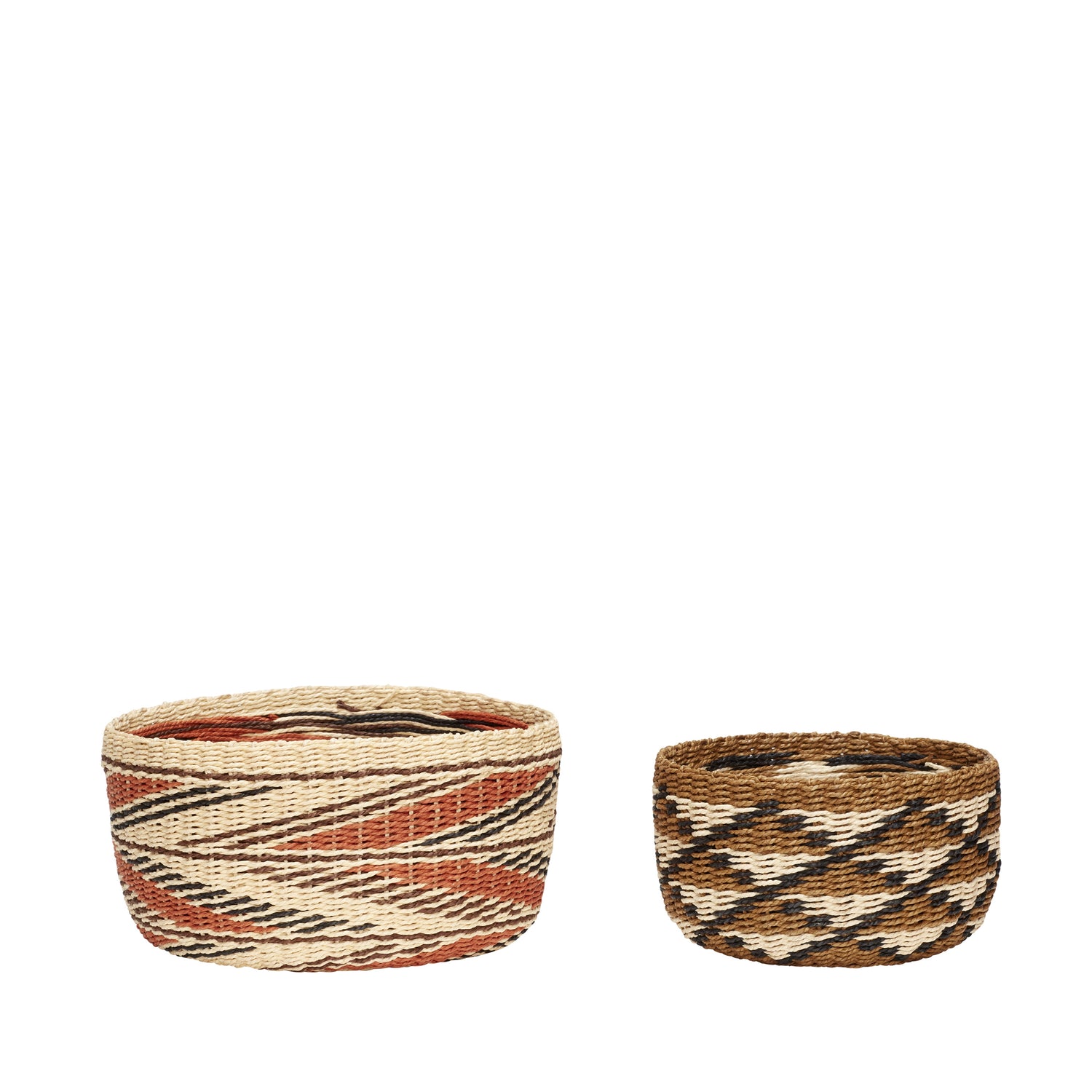 EVOKE CURVE ARMENTE NATUREZA/MULTICOLORADO (CONJUNTO DE 2) - Ø20XH12, Ø26XH14CM