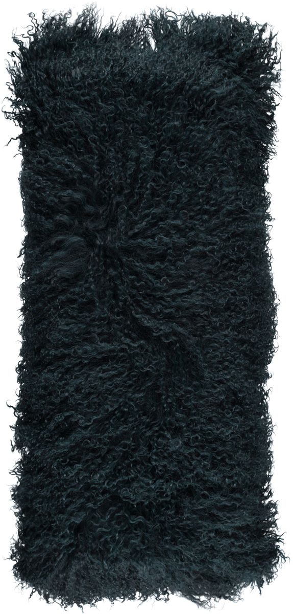 Almofada de pele de cordeiro | Encaracolado | Tibete | 28x56cm