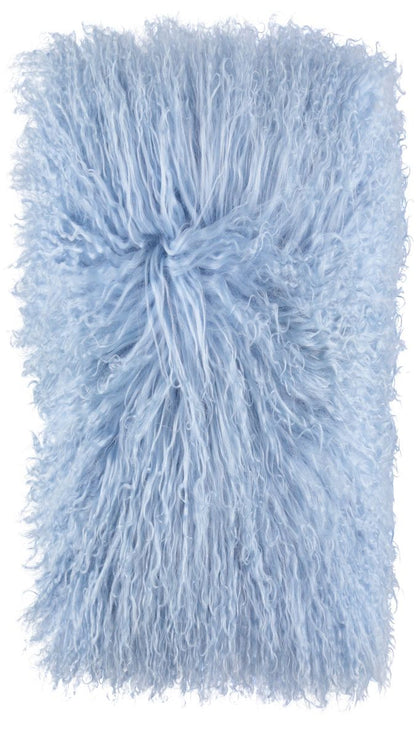 Almofada de pele de cordeiro | Encaracolado | Tibete | 28x56cm