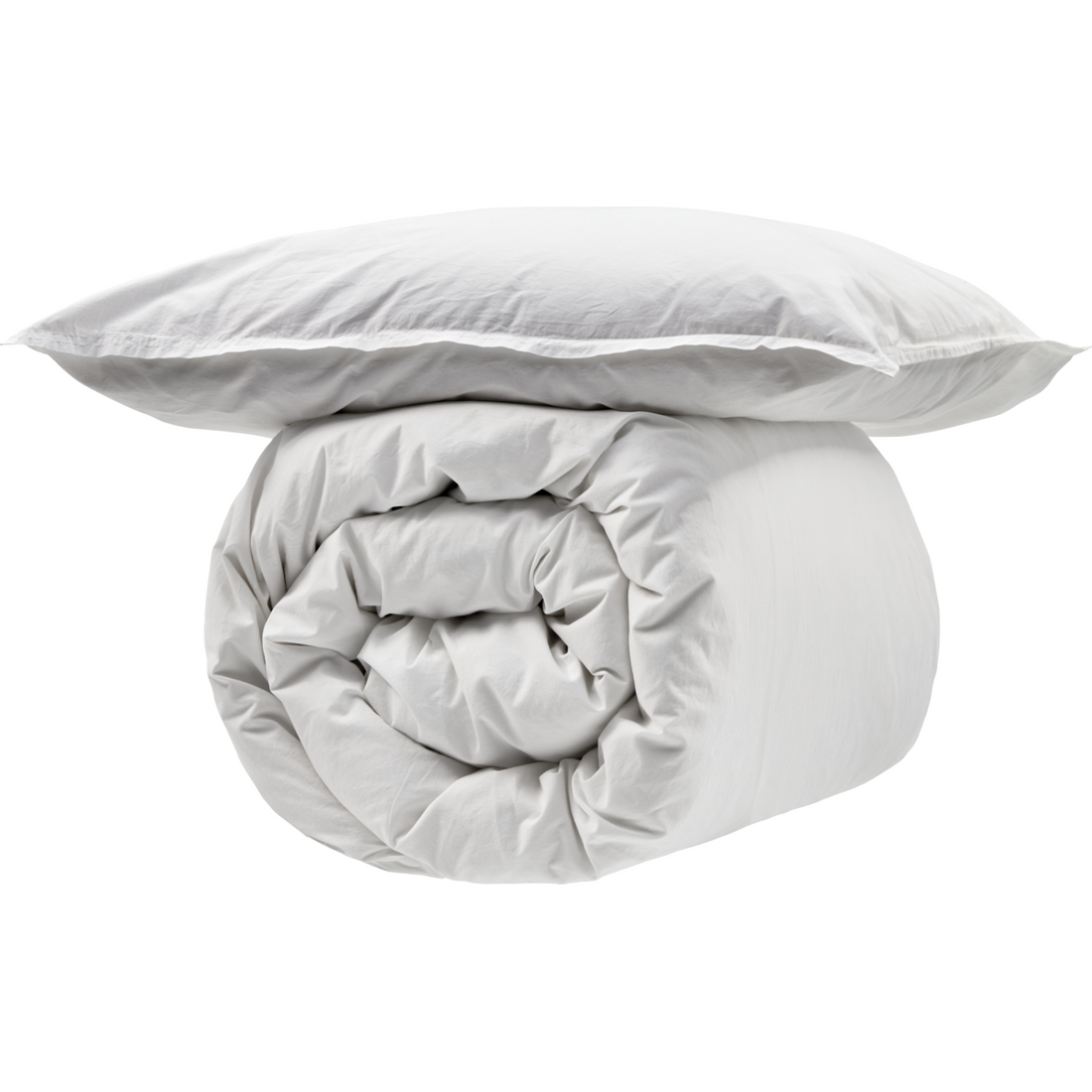 Conjunto de cama, união, neve, neve