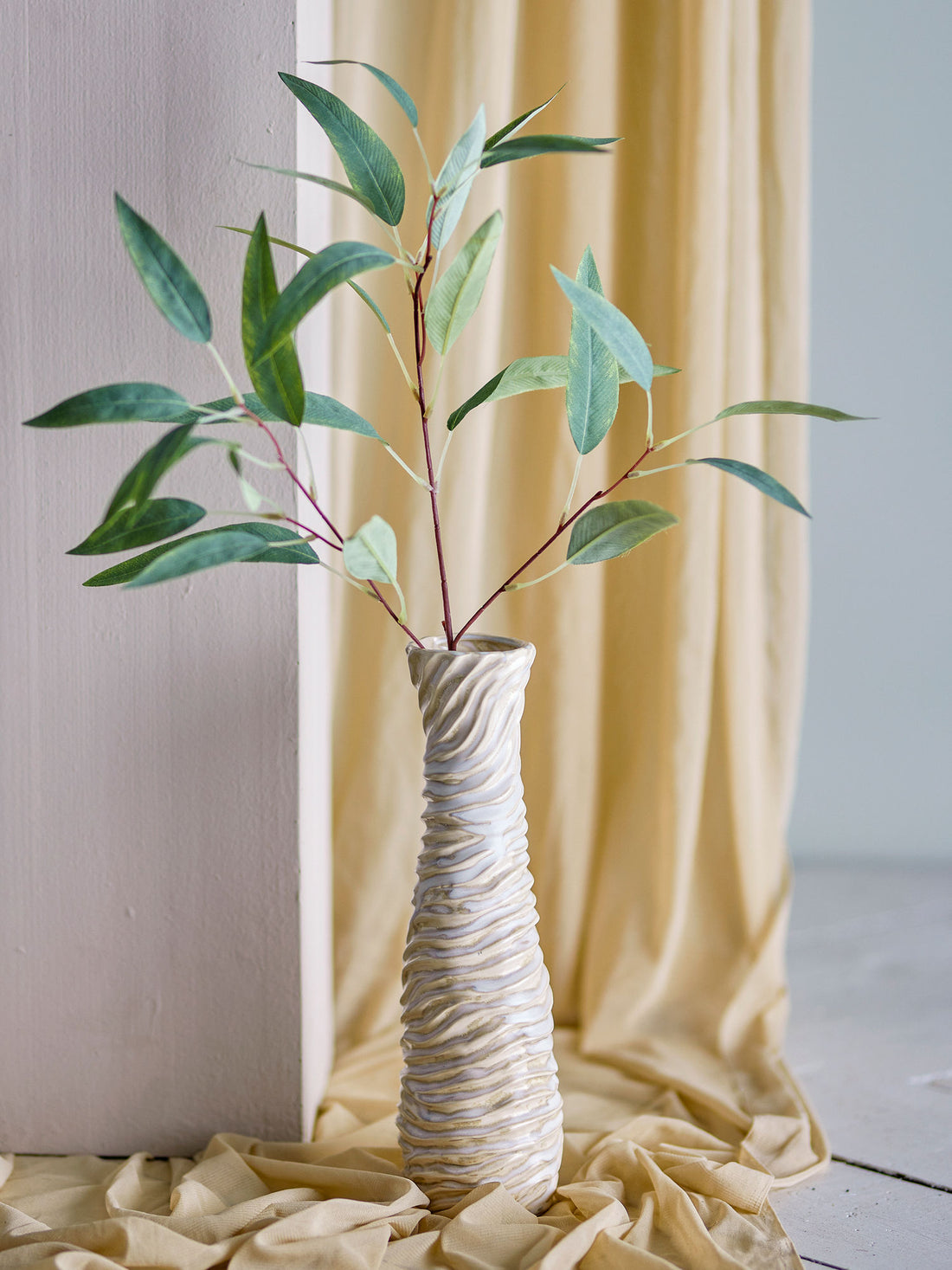 Bloomingville Damien vaso, branco, grés