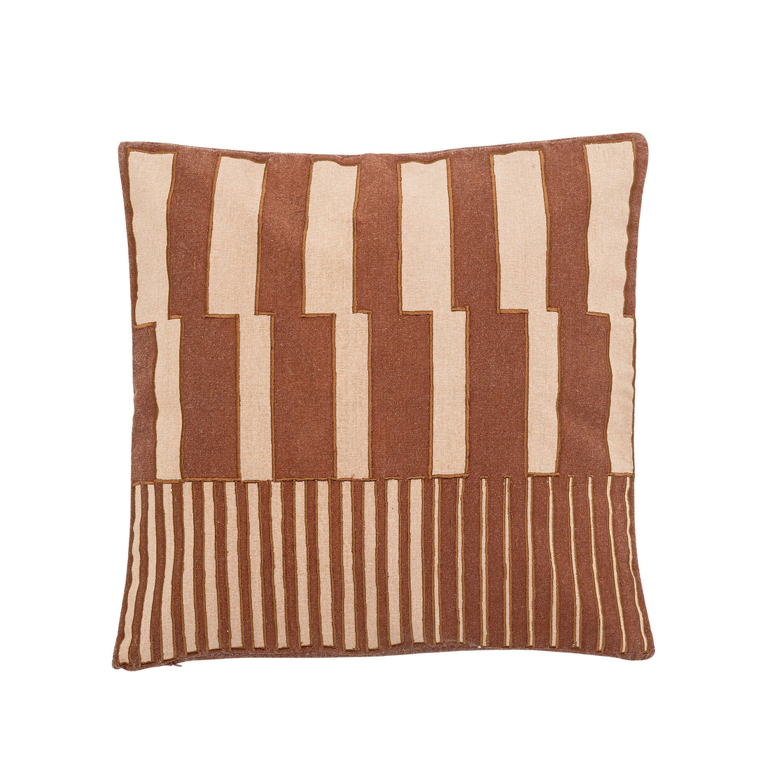 Almofada Bloomingville Cowes, marrom, algodão oeko-tex®