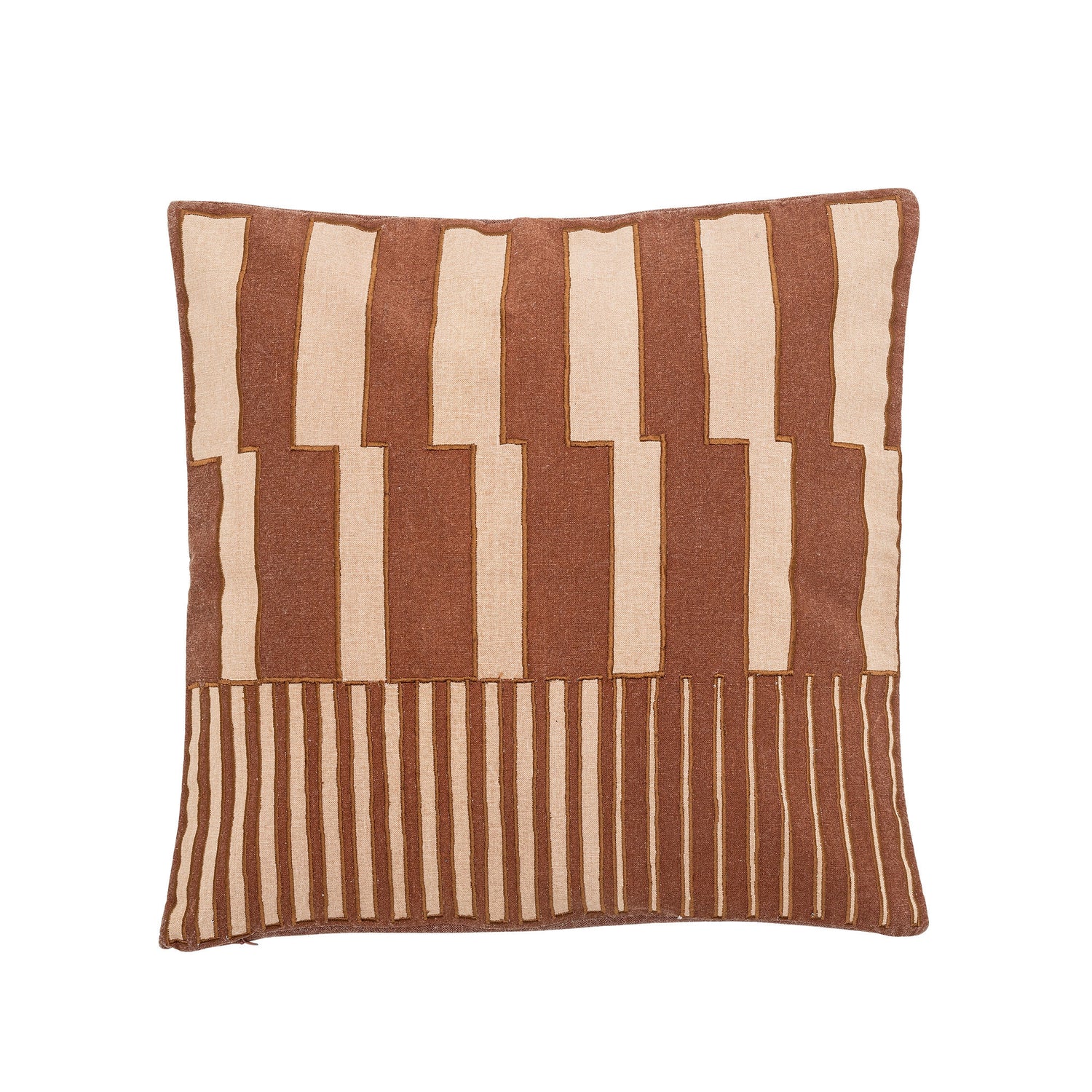 Almofada Bloomingville Cowes, marrom, algodão oeko-tex®