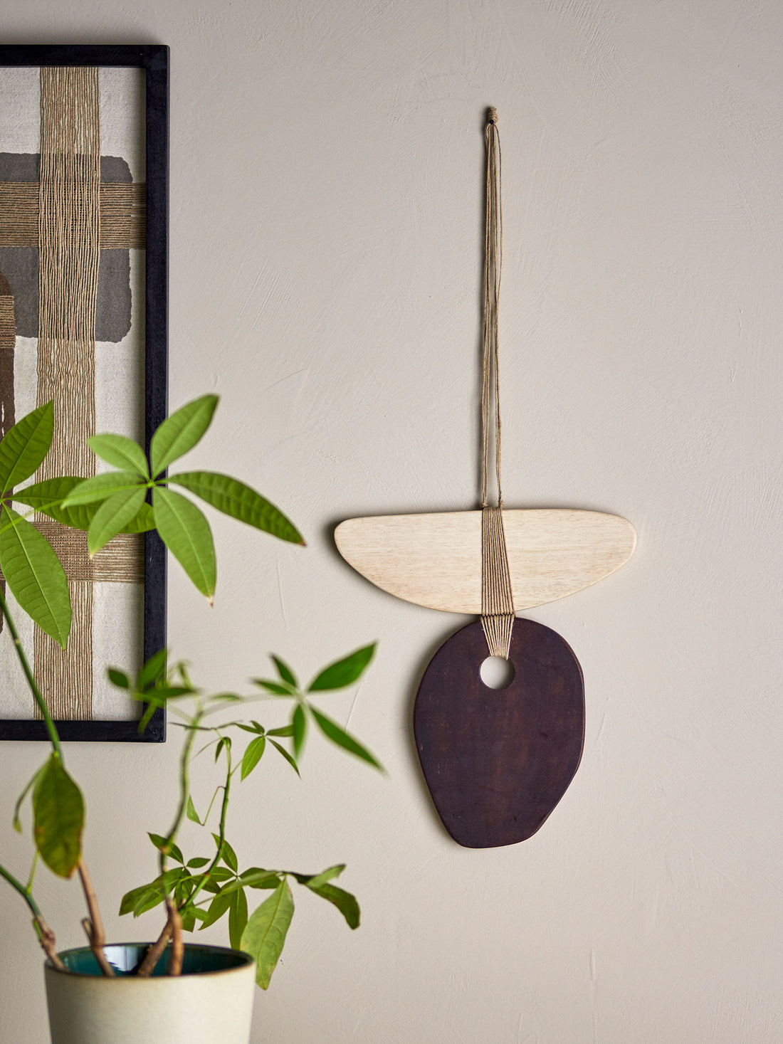 Decoração de parede de Bloomingville Yoki, marrom, carvalho