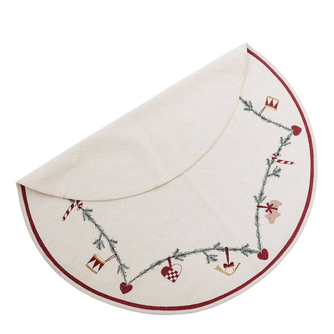 Bloomingville Yule Christmas Tree Plain, vermelho, algodão