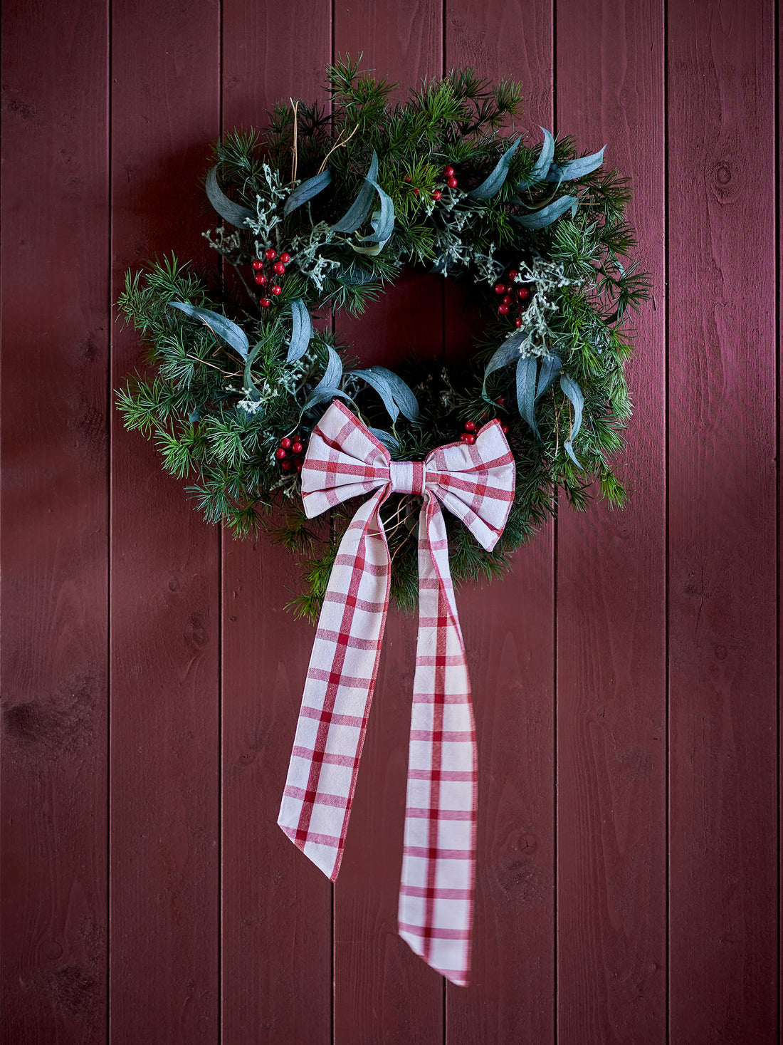 Bloomingville Pine Wreath, verde, flores artificiais