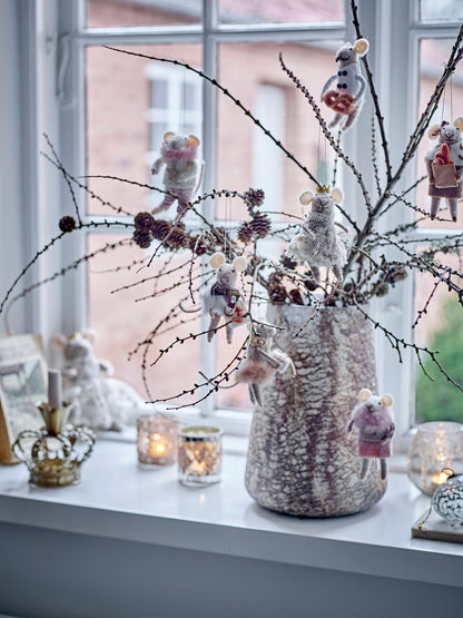 Bloomingville Peo Ornament, Rosa, lã