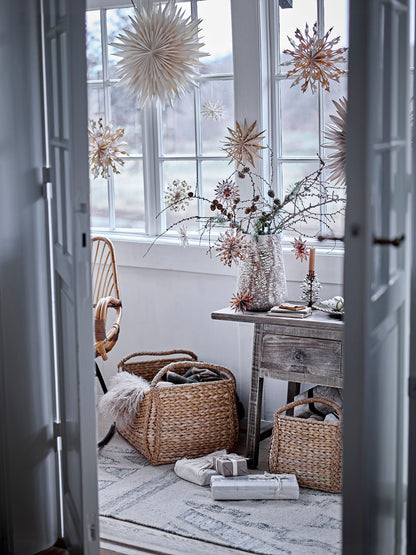 Ornamento de Estrela de Bloomingville, Natureza, FSC® Mix, Paper