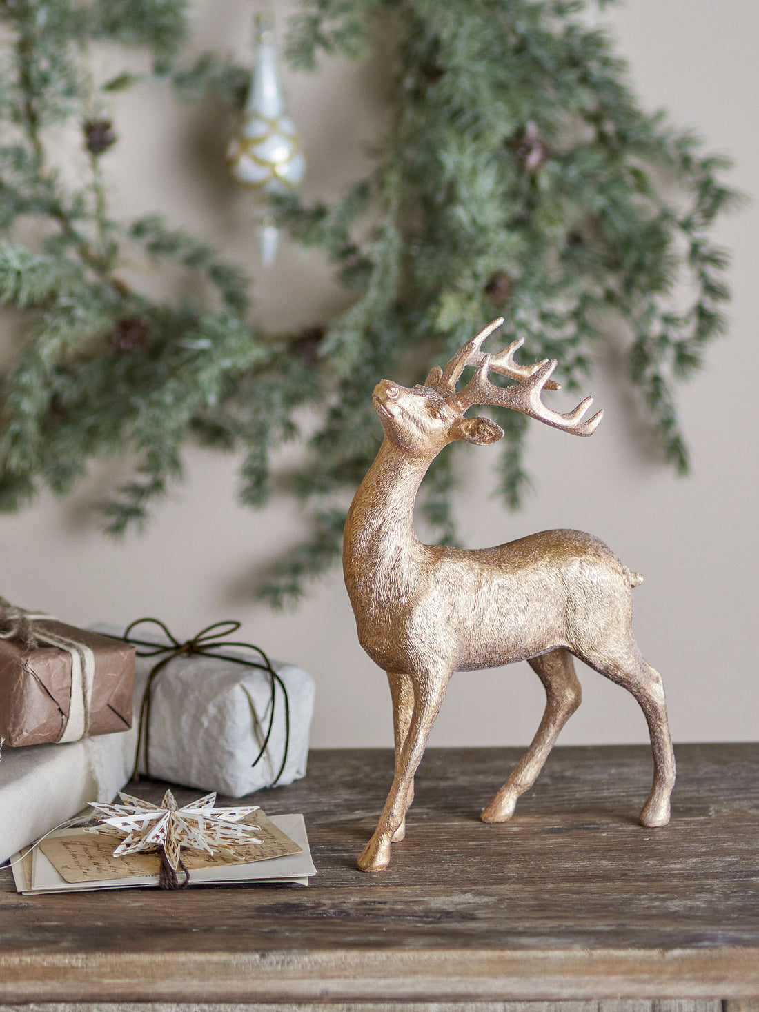 Bloomingville Pranzer Deco, Ouro, Polyresin