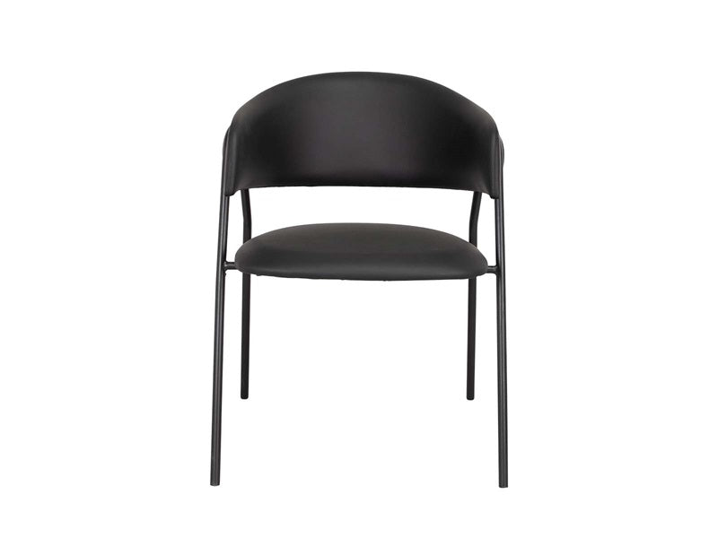 Cadeira de jantar lina - preto
