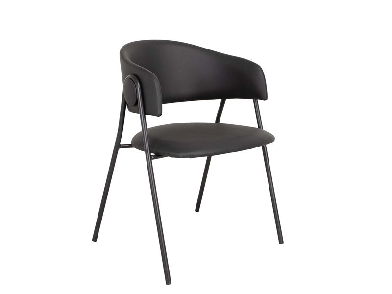 Cadeira de jantar lina - preto