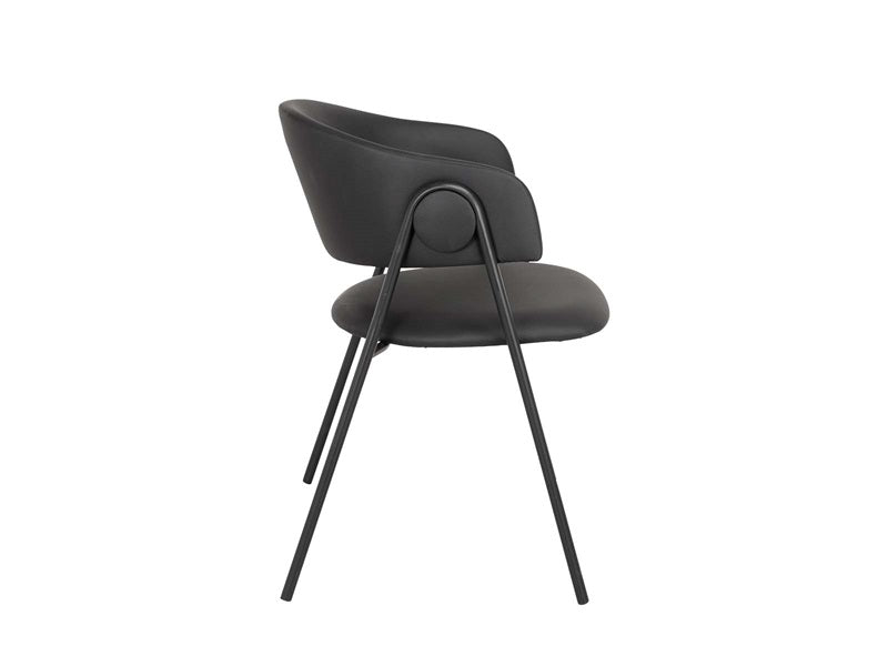 Cadeira de jantar lina - preto