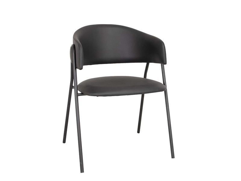 Cadeira de jantar lina - preto
