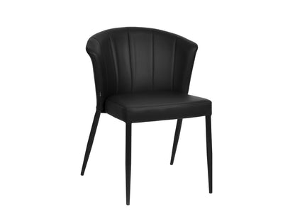 Mesa de jantar Cadeira Thor Black Pu