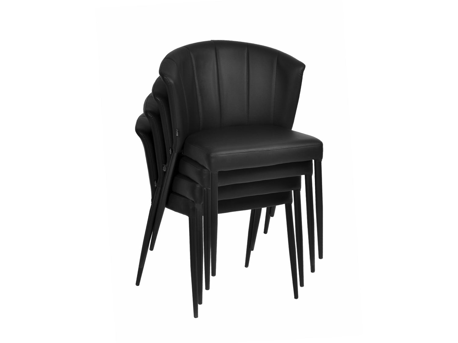 Mesa de jantar Cadeira Thor Black Pu