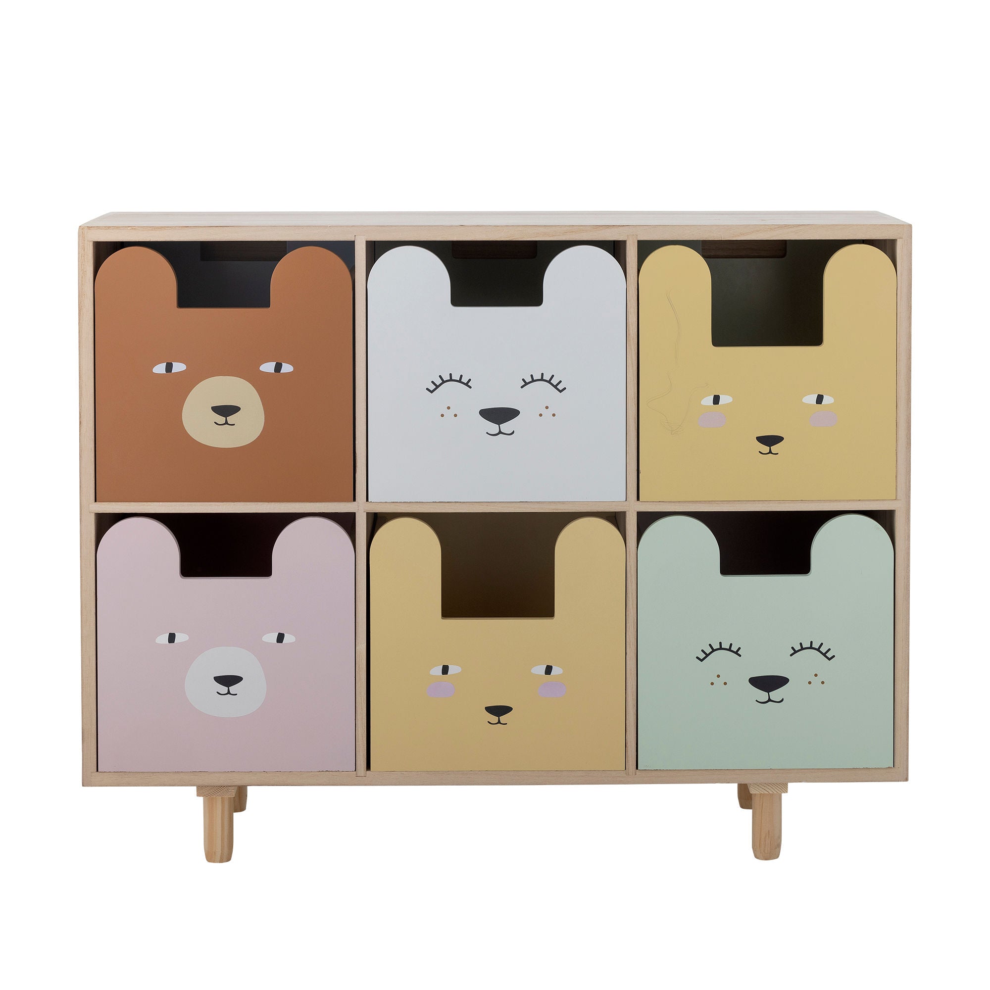 Bloomingville Mini Calle Bookcase com gavetas, natureza, imperador